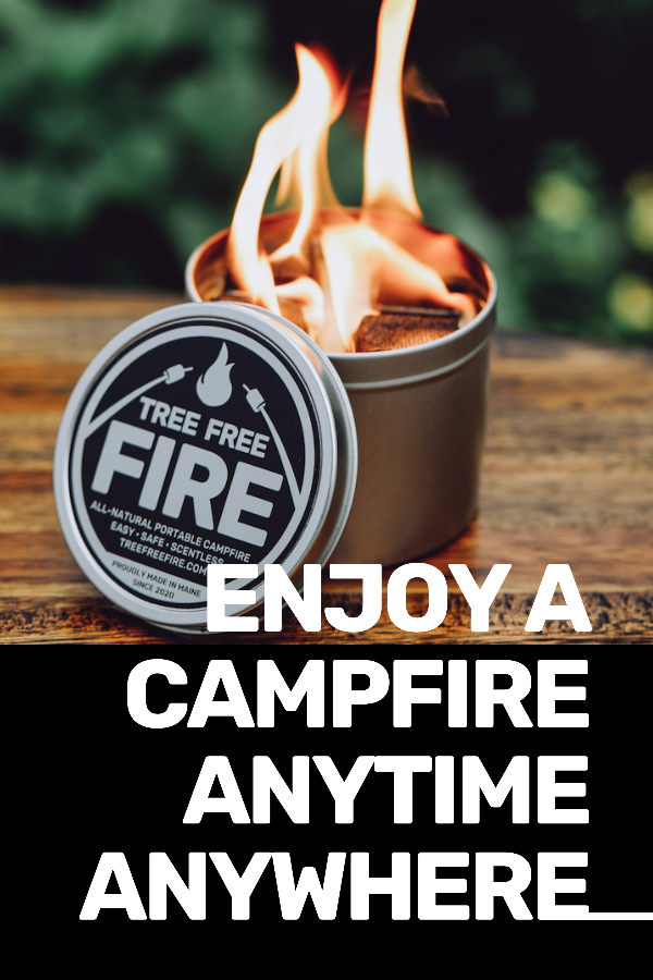 【キャンプの本場アメリカ・メイン州発】いつでも気軽に10秒焚き火でチルタイム。ポータブル焚き火TREE FREE FIREで、平日でもキャンプを感じる時間を。